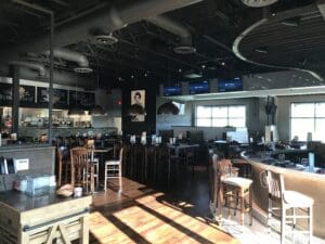 Image of Red Door Woodfired Grill in Overland Park, KS after construction.