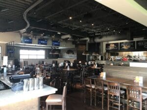 Image of Red Door Woodfired Grill in Overland Park, KS after construction.