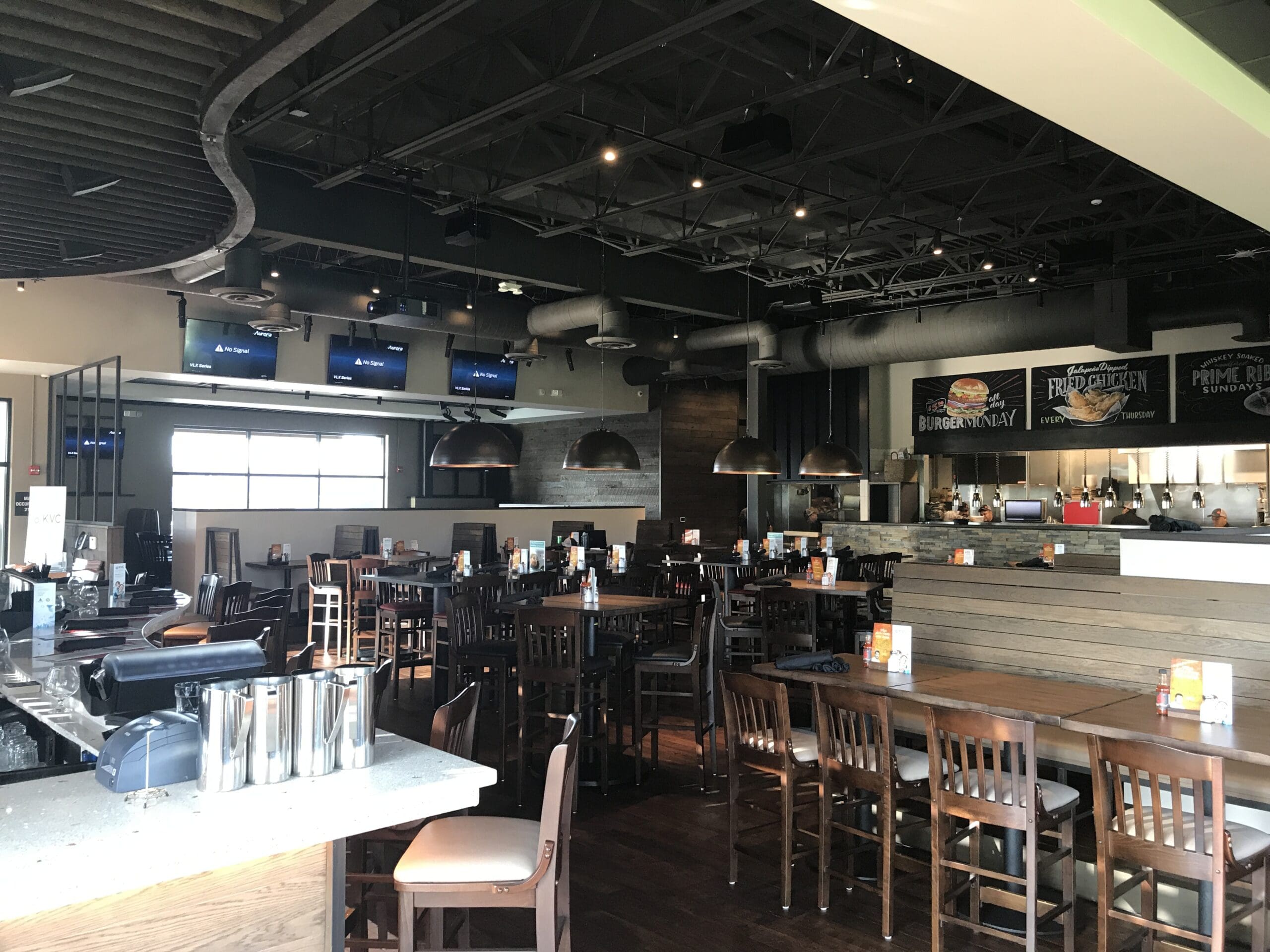 Image of Red Door Woodfired Grill in Overland Park, KS after construction.