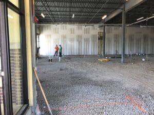 Image of Red Door Woodfired Grill in Overland Park, KS before construction.