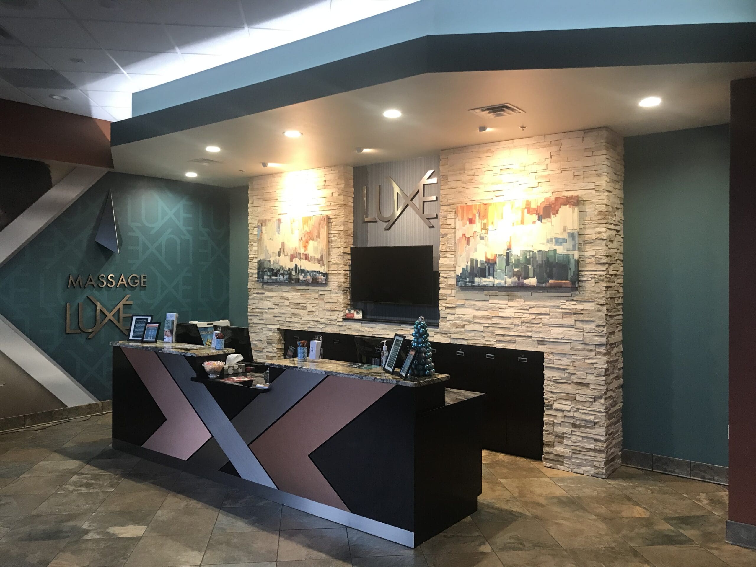 Image of Massage Luxe in Leawood, KS after construction.