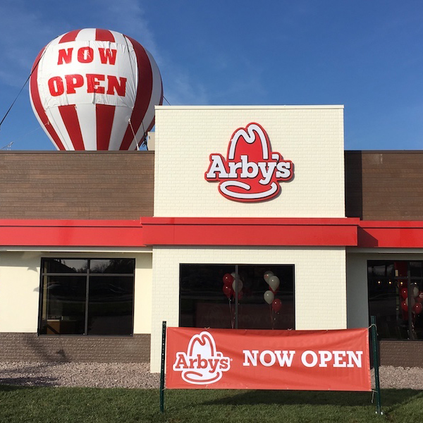 Image of Arby's after construction.