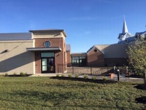 Image of Devine Mercy Parrish Center, Gardner, KS after construction.