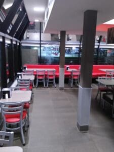 Image of Hardee’s Restaurant, Freemont, NE after construction.