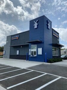 Image of a Dutch Bros after construction.