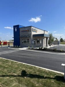 Image of a Dutch Bros after construction.