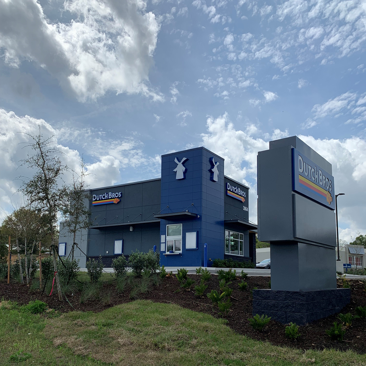 Image of a Dutch Bros after construction.